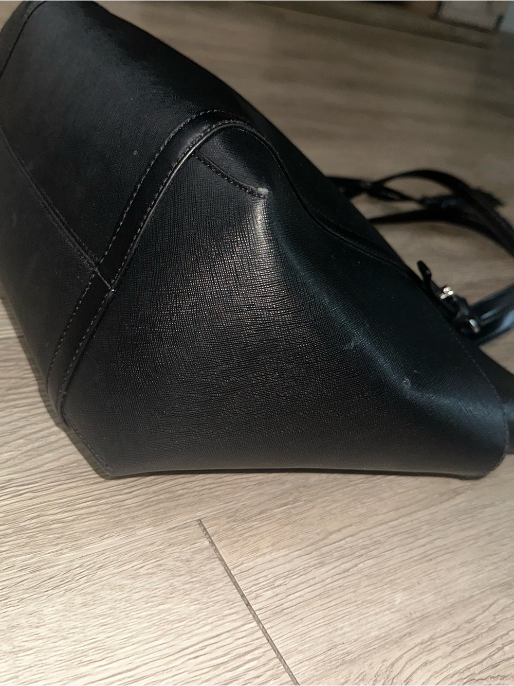 Michael Kors Black Leather Sullivan Top Zip Tote Bag Purse - Picture 4 of 9